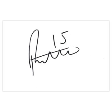 Signed Paul Coutts White Card - Bristol Rovers Autograph