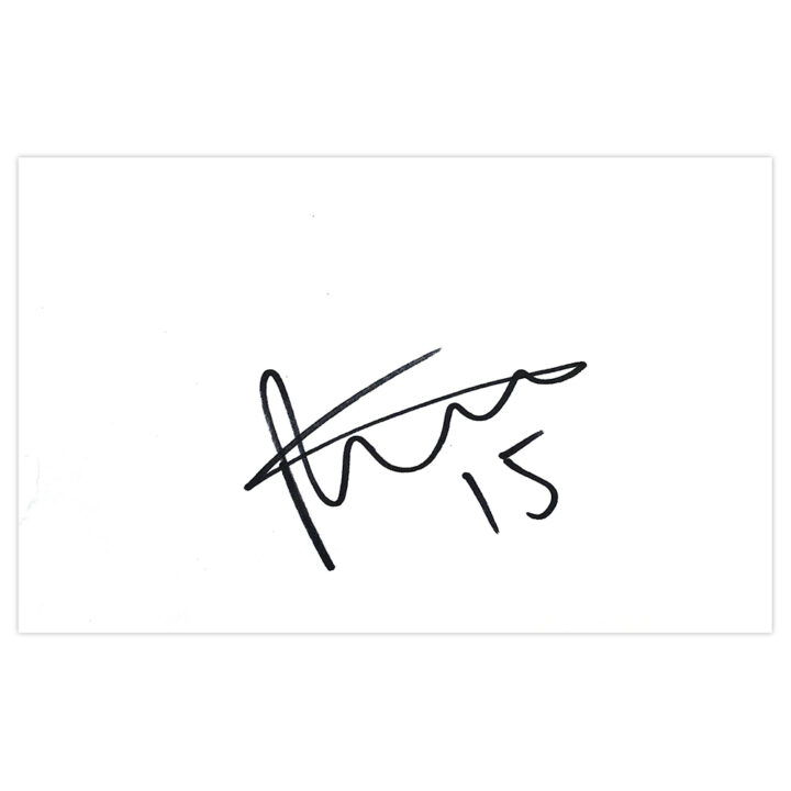 Signed Paul Coutts White Card - Peterborough United Autograph