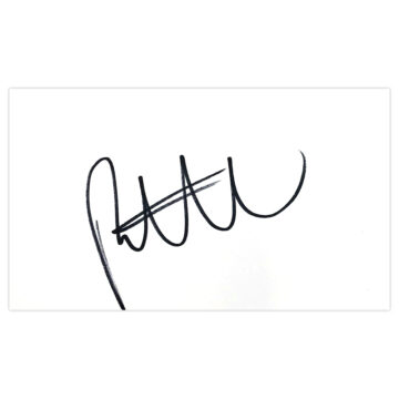 Signed Paul Coutts White Card - Preston North End Autograph