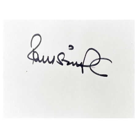 Signed Paul Simpson White Card - Carlise United Autograph