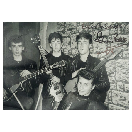 Signed Pete Best Photo - Dedicated to Erin