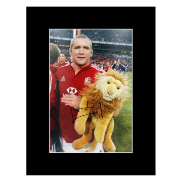 Signed Phil Vickery Photo Display - 16x12 British & Irish Lion Icon