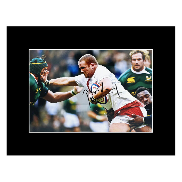 Signed Phil Vickery Photo Display - 16x12 England Rugby Icon