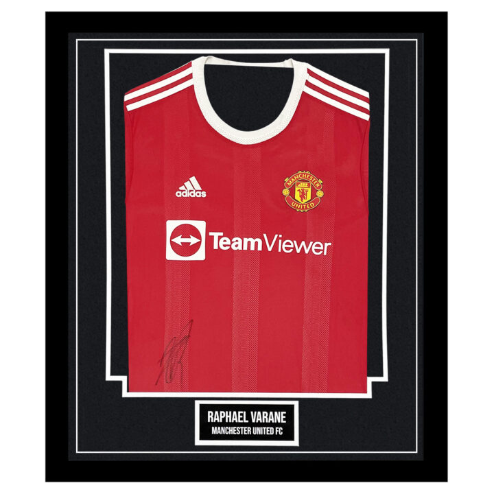 Signed Raphael Varane Framed Shirt - Manchester United FC