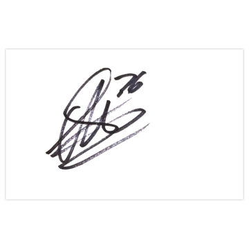 Signed Raul Albentosa White Card - Derby County Autograph