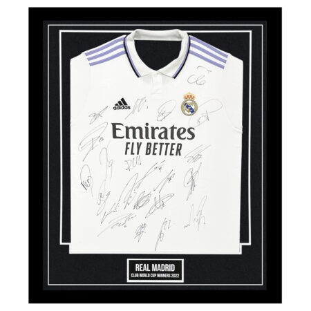 Signed Real Madrid Framed Shirt - Club World Cup Champions 2022