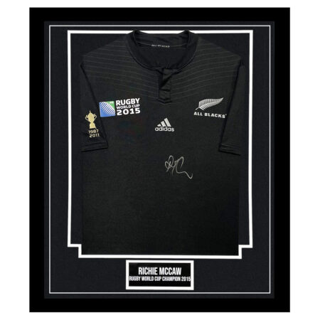 Signed Richie McCaw All Blacks Shirt - Rugby World Cup Champion 2015