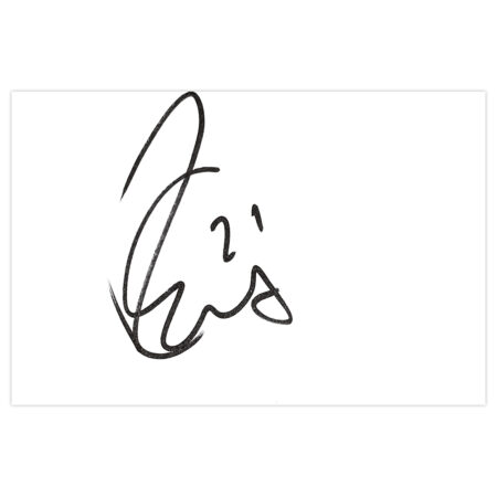 Signed Rob Elliot White Card - Newcastle United Icon