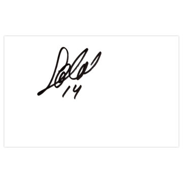 Signed Sakari Mattila White Card - Newcastle United Autograph