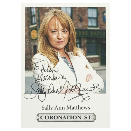 Signed Sally Ann Matthews Photo - Dedicated to Helen