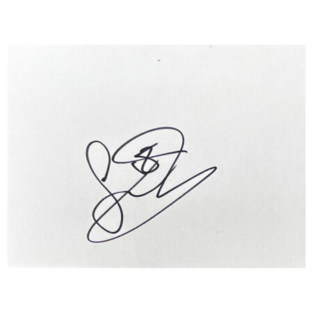 Signed Sam Ricketts White Card - Bolton Wanderers Autograph