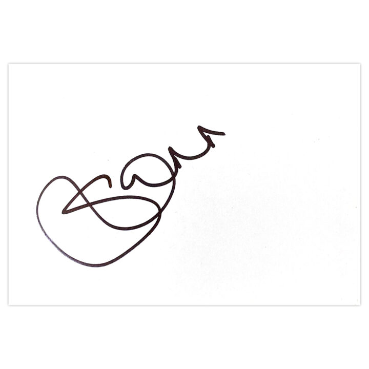 Signed Scott Dann White Card - Crystal Palace Autograph