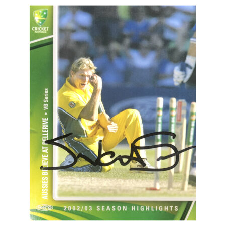 Signed Shane Watson Trade Card - Season Highlights Autograph