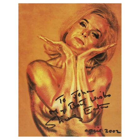 Signed Shirley Eaton Photo - Dedicated to John