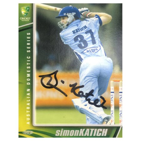 Signed Simon Katich Trade Card - Australia Domestic Series Autograph