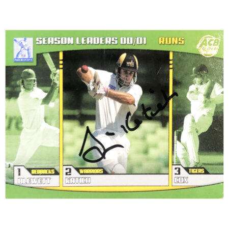 Signed Simon Katich Trading Card - Season Leaders Topps