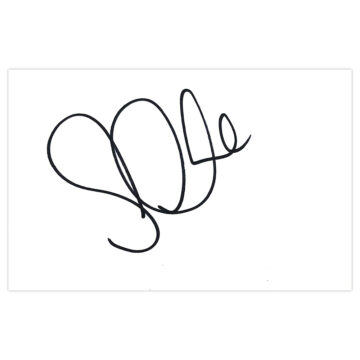 Signed Steve Clark White Card - Scotland Autograph