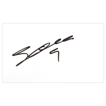 Signed Steve Davies White Card - Blackpool Autograph