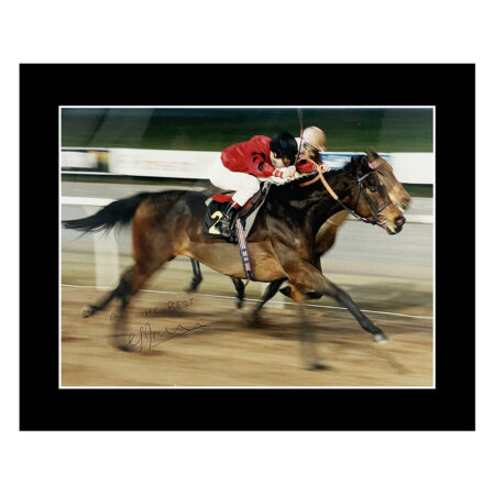 Signed Steve Drowne Photo Display - 10x8 Horse Racing Icon