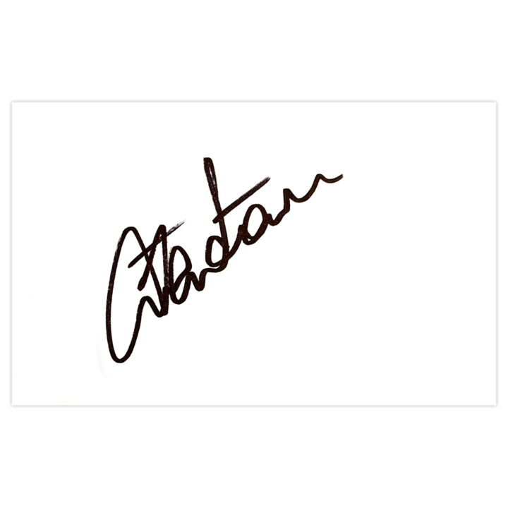 Signed Steve Watson White Card - Newcastle United Autograph