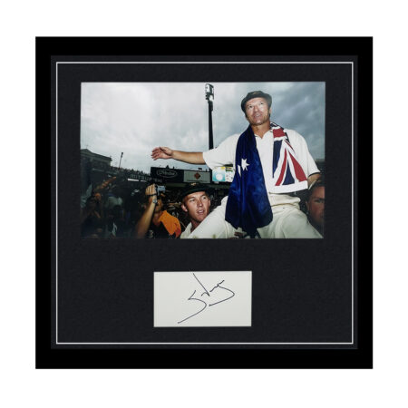 Signed Steve Waugh Photo Display - Australia Cricket Captain