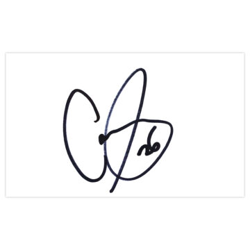 Signed Steven Caulker White Card - Cardiff City Autograph