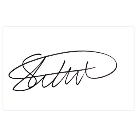 Signed Steven Whittaker White Card - Glasgow Rangers Autograph