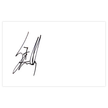 Signed Stevie May White Card - St Johnstone Autograph