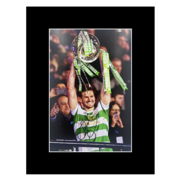 Signed Stuart Armstrong Photo Display 16x12 - Scottish League Cup Winner 2018