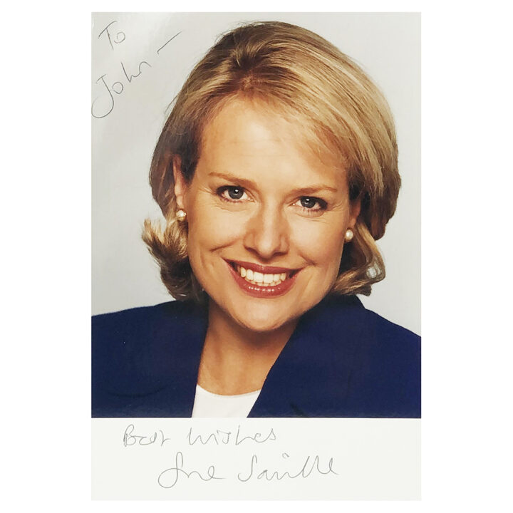 Signed Sue Saville Photo - Dedicated to John