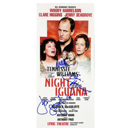 Signed The Night Iguana Flier - Cast Autograph