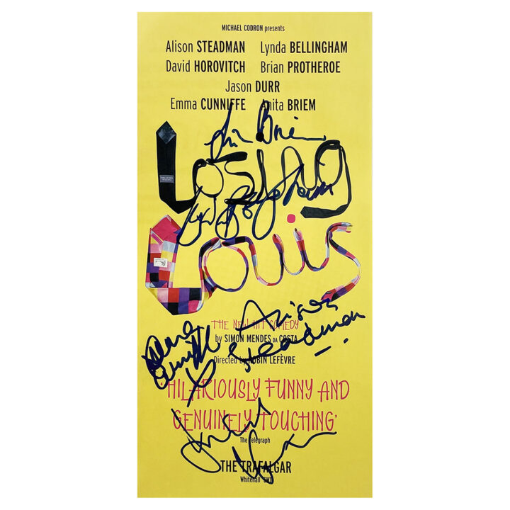 Signed Theatre Leaflet - Losing Louis Cast