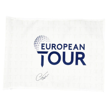 Signed Thomas Bjorn Pin Flag - European Tour Autograph