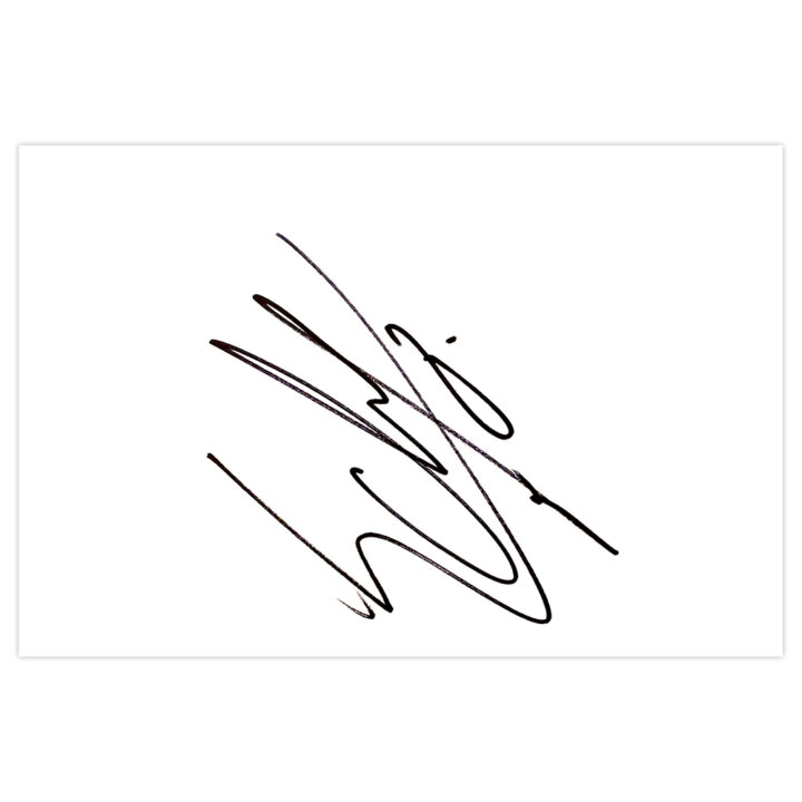 Signed Tjaronn Chery White Card - QPR Autograph