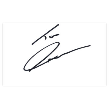 Signed Tom Anderson White Card - Doncaster Rovers Autograph