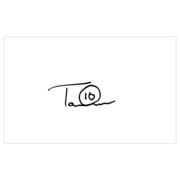 Signed Tom Carroll White Card - Swansea City Autograph