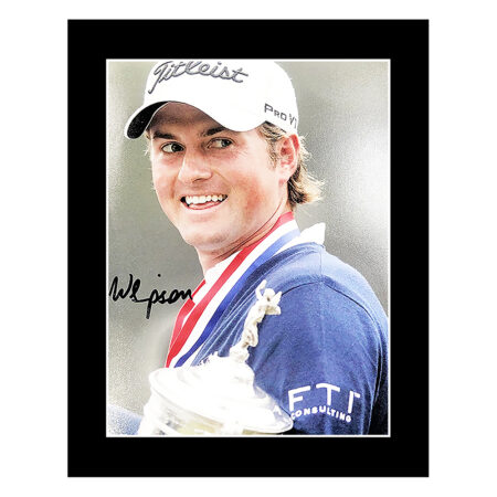 Signed Webb Simpson Photo Display - 10x8 Golf Icon Autograph