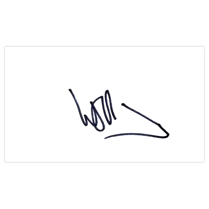 Signed Wes Hoolahan White Card - Norwich City Autograph