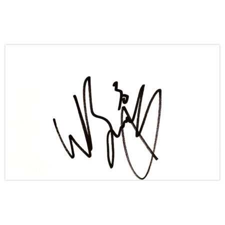 Signed Will Buckley White Card - Brighton Autograph