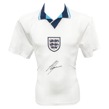 Alan Shearer Signed Shirt - England Icon Autograph