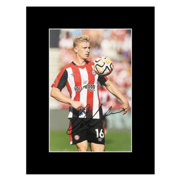 Autograph Ben Mee Photo Display 16x12 - Brentford FC Icon