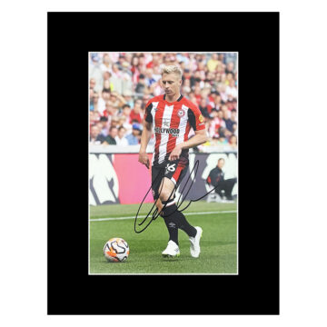 Autograph Ben Mee Photo Display 16x12 - Brentford Football Club