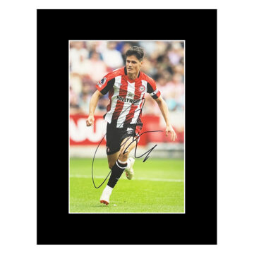 Autograph Christian Norgaard Photo Display 16x12 - Brentford Football Club