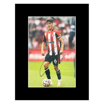 Autograph Christian Norgaard Photo Display 16x12 - Brentford Icon