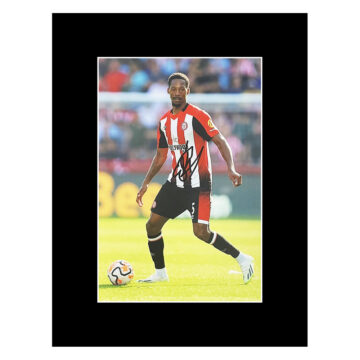 Autograph Ethan Pinnock Photo Display 16x12 - Brentford Icon