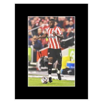 Autograph Frank Onyeka Photo Display 16x12 - Brentford Football Club