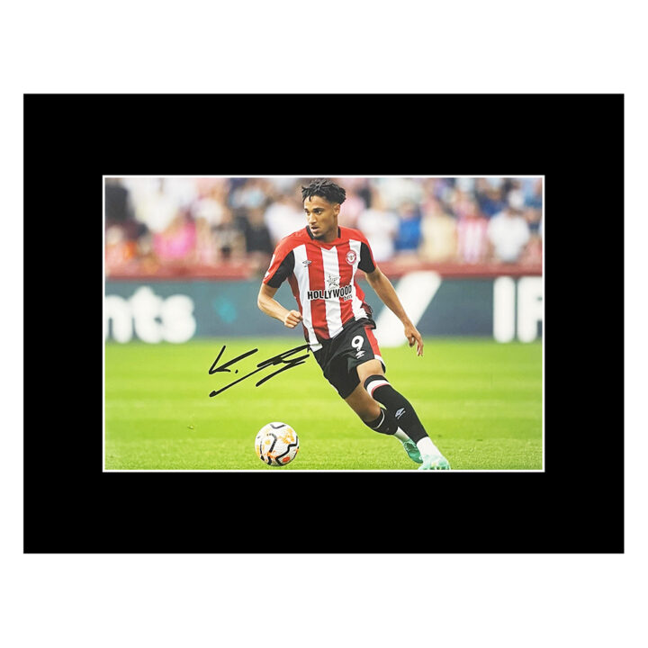 Autograph Kevin Schade Photo Display 16x12 - Brentford Football Club