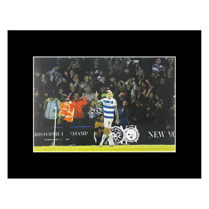 Autograph Lyndon Dykes Photo Display 16x12 - Queens Park Rangers Icon