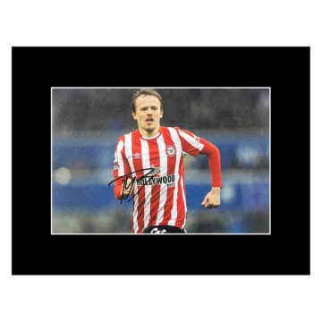 Autograph Mikkel Damsgaard Photo Display 16x12 - Brentford FC Icon