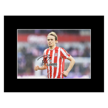 Autograph Mikkel Damsgaard Photo Display 16x12 - Brentford Icon